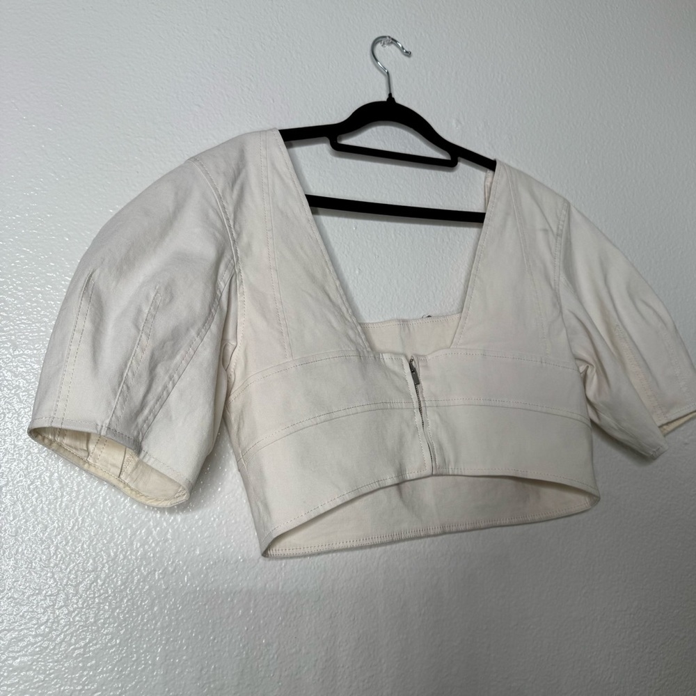 A.L.C. Linen Blend Gianna Top size 12 - Picture 9 of 12